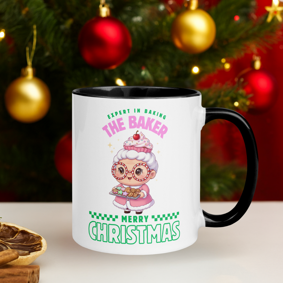 Expert in Baking: The Grandma Baker- Green and Pink | Mug