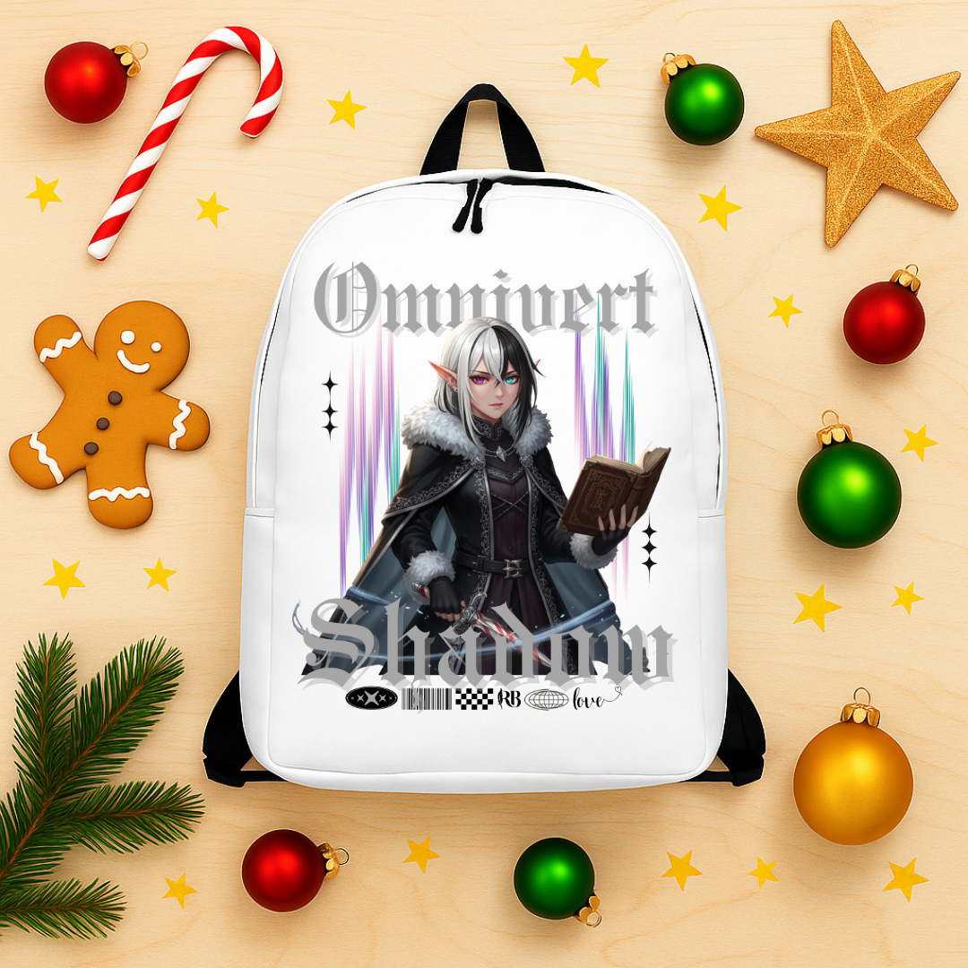 &quot;Omnivert Shadow&quot;- Black | Minimalist Backpack