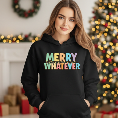 Merry Whatever Teen Humbag Hoodie