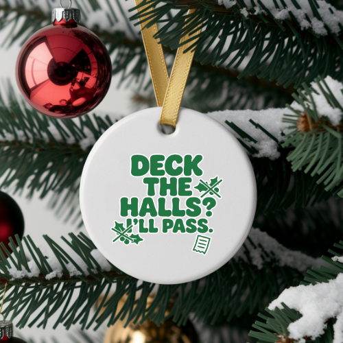 Deck The Halls Humbag Ornaments