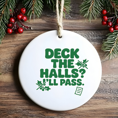 Deck The Halls Humbag Ornaments