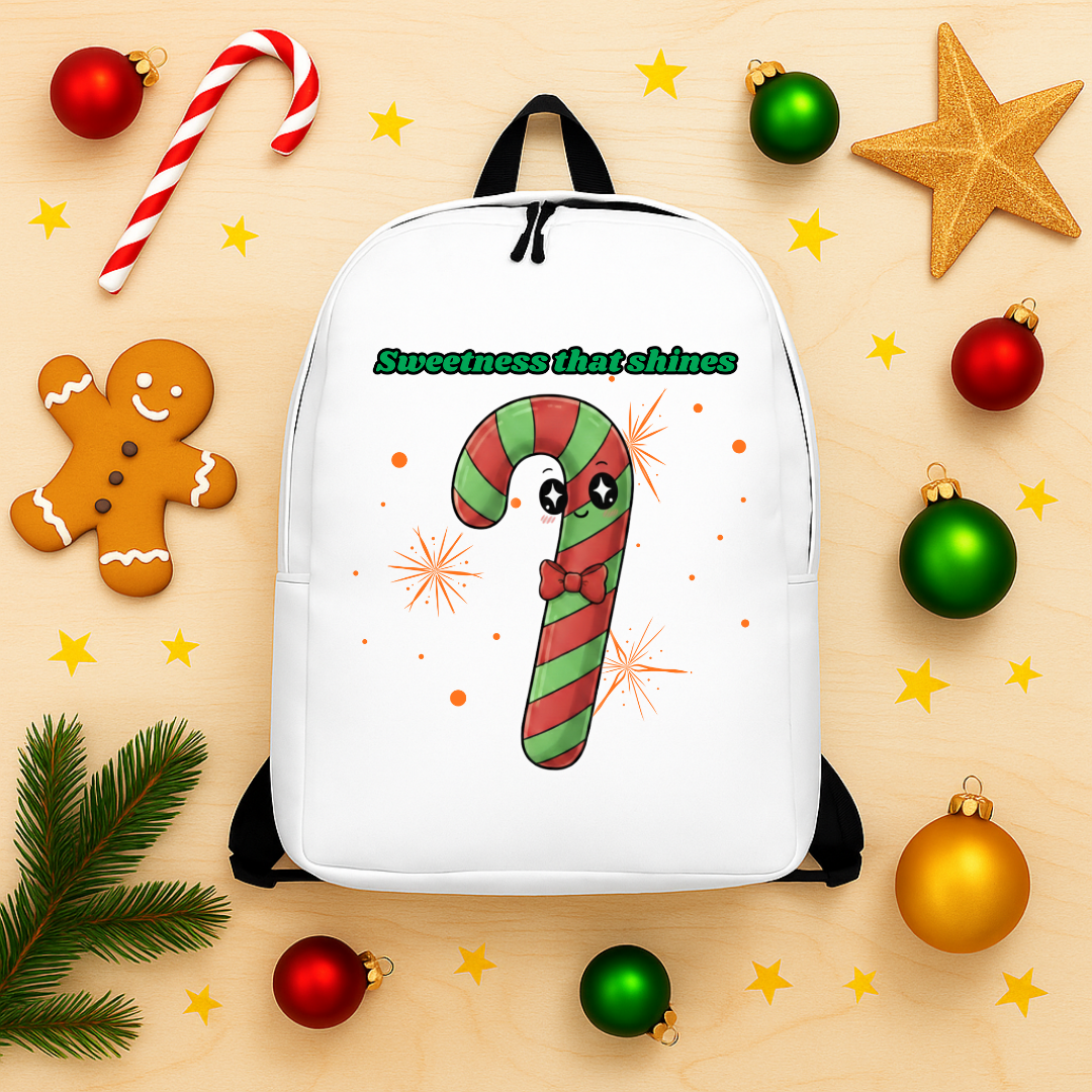 &quot;Sweetness That Shines&quot;- Black | Minimalist Backpack