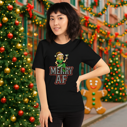 &quot;Merry AF II&quot; | Adults t-shirt