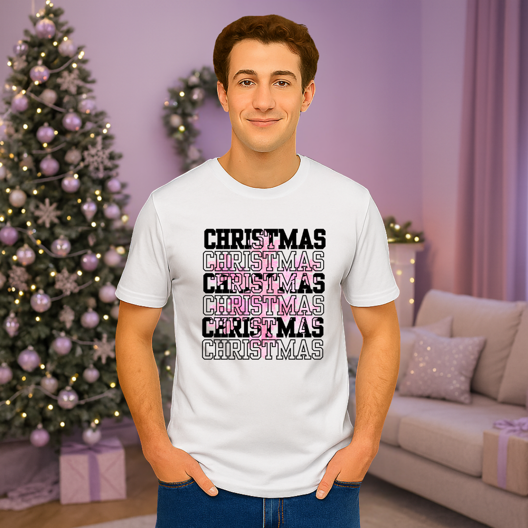 &quot;Christmas Snowflake&quot;- Black | Adults t-shirt