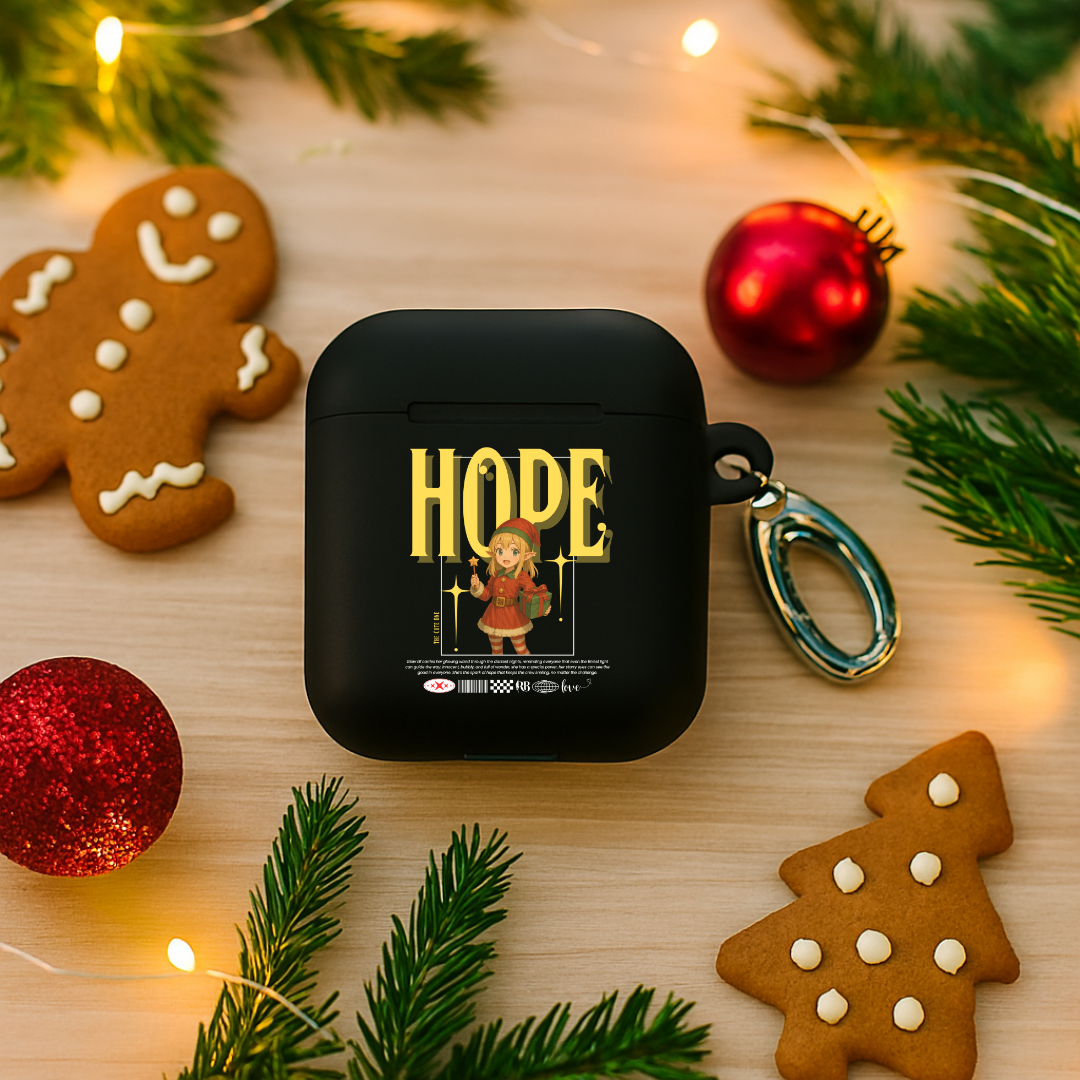 &quot;Hope&quot;- White | Rubber Case for AirPods®