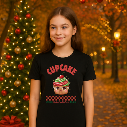 Cupcake: Baked With Love | Youth Short Sleeve T-Shirt | – RB Designa Co