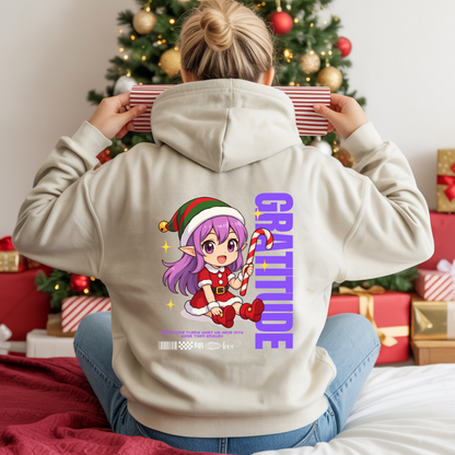 &quot;Gratitude&quot;- White | Youth Hoodie