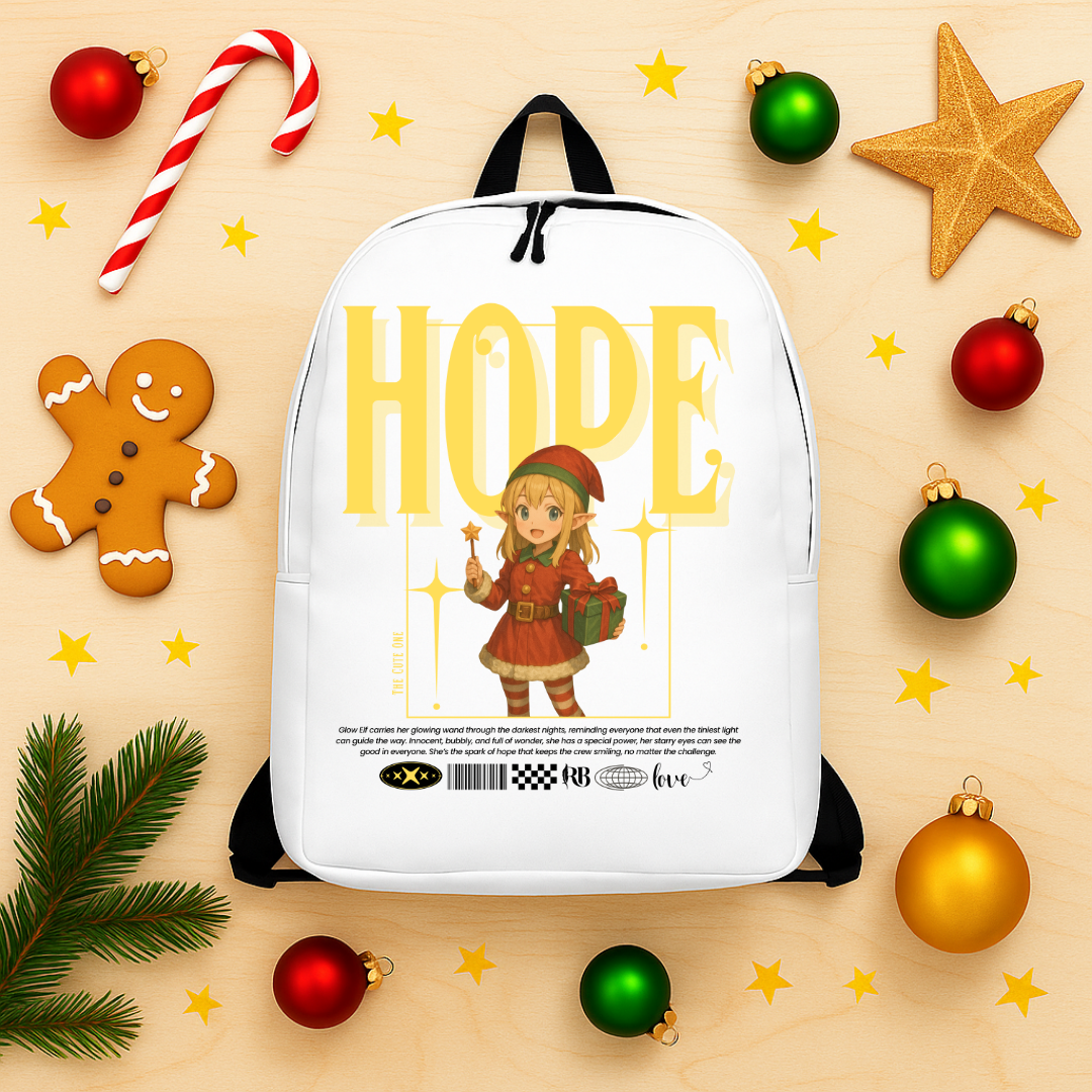 "Hope"- Black | Minimalist Backpack