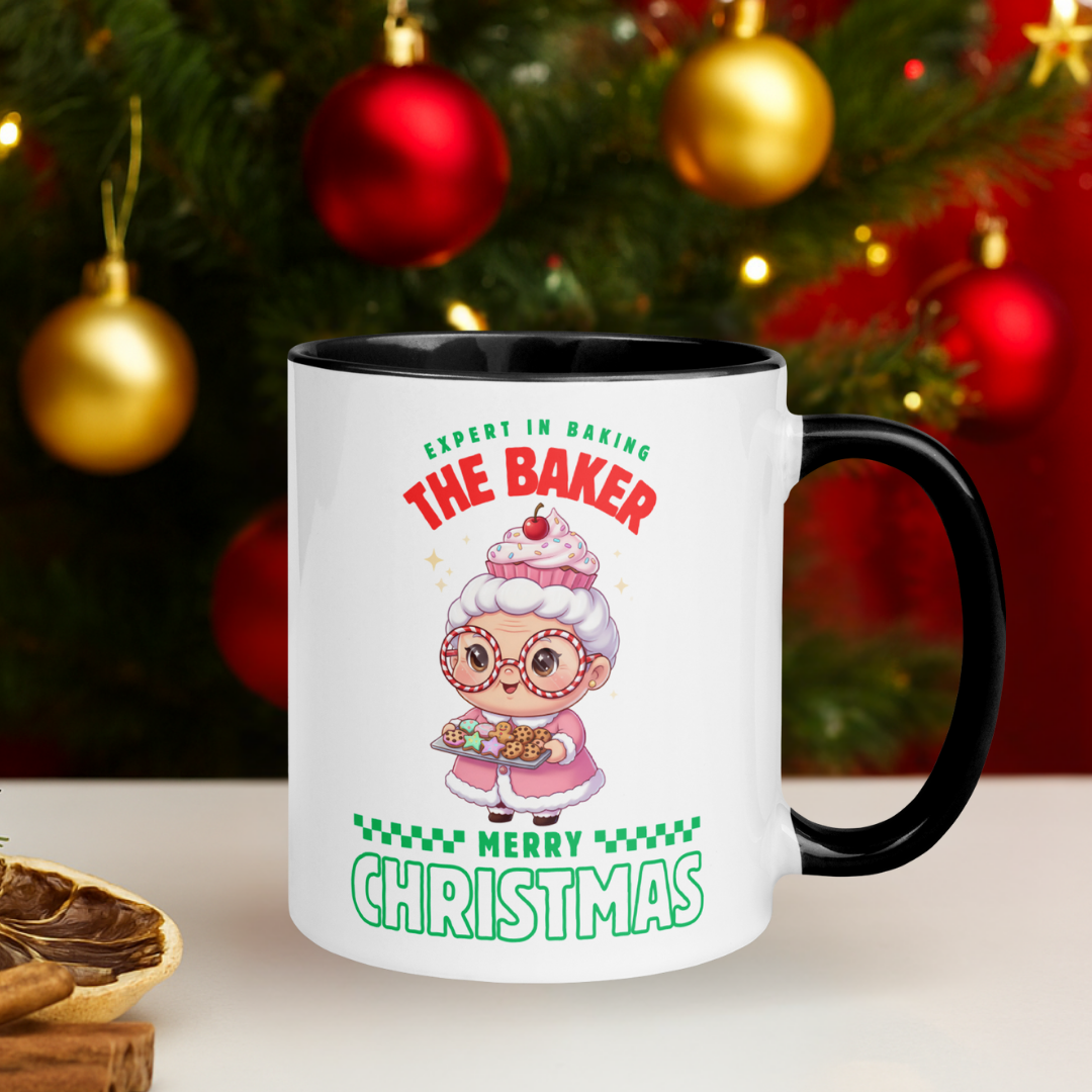 Expert in Baking: The Grandma Baker- Red and Green | Mug