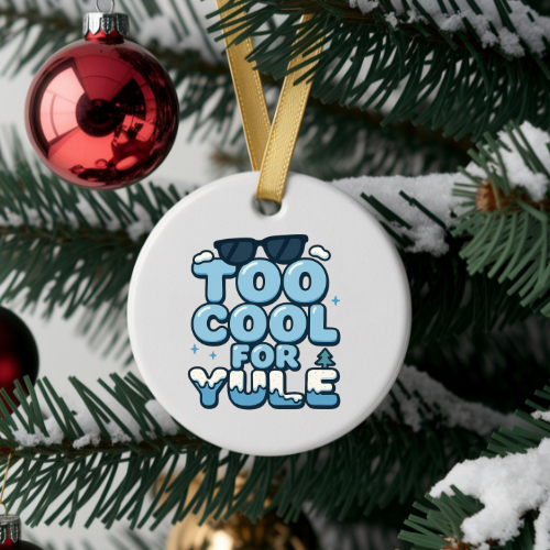 Sunglasses Yule Teen Ornaments