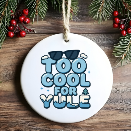 Sunglasses Yule Teen Ornaments