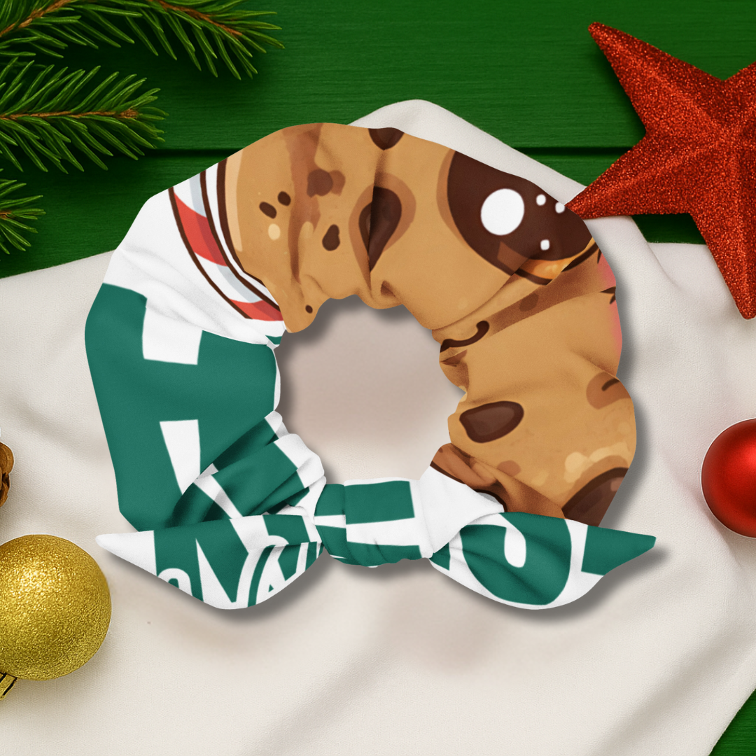 Xmas Vibes Cookie – Green | Scrunchie