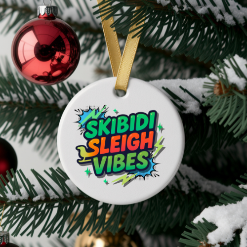 Skibidi Vibes Teen Ornaments
