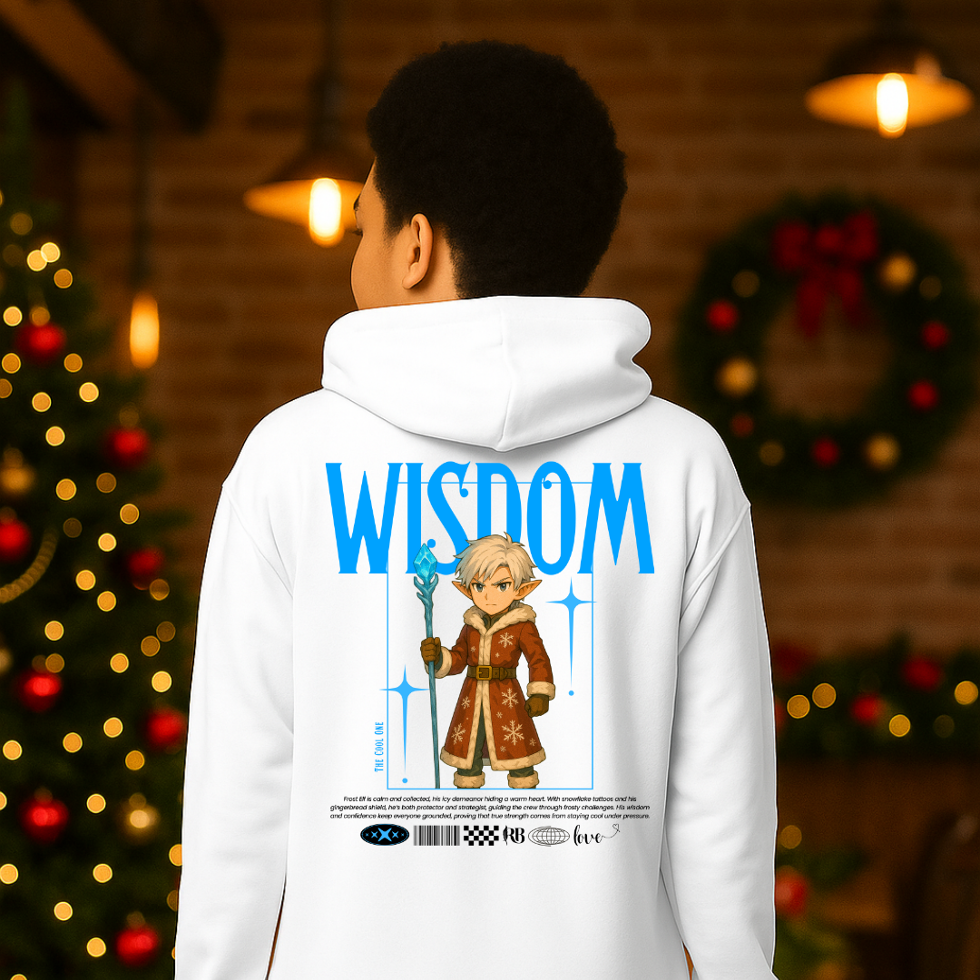 &quot;Wisdom&quot;- Black | Youth Hoodie | – RB Designa Co