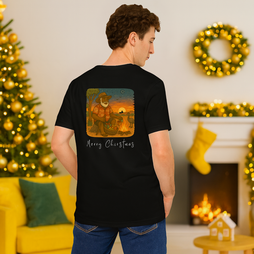 &quot;Merry Christmas&quot; Santa in the Outback | Adults t-shirt