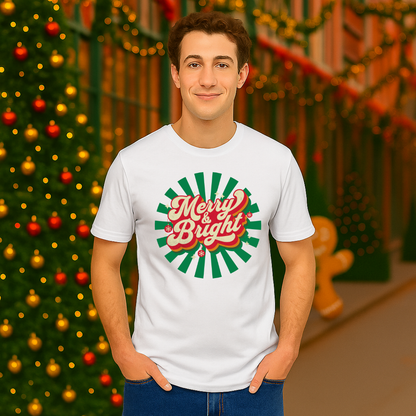 &quot;Merry and Bright&quot; | Adults t-shirt