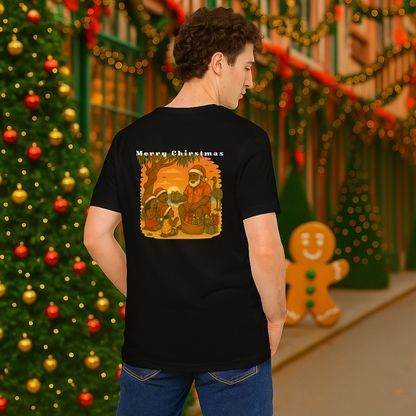 &quot;Merry Christmas&quot; Santa  and Children in the Outback | Adults t-shirt
