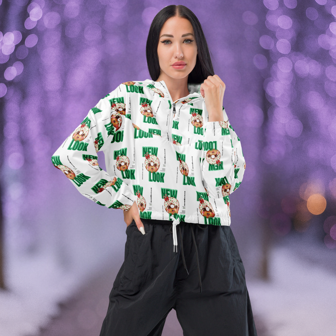 "New Look..."- Black | Women’s cropped windbreaker | – RB Designa Co