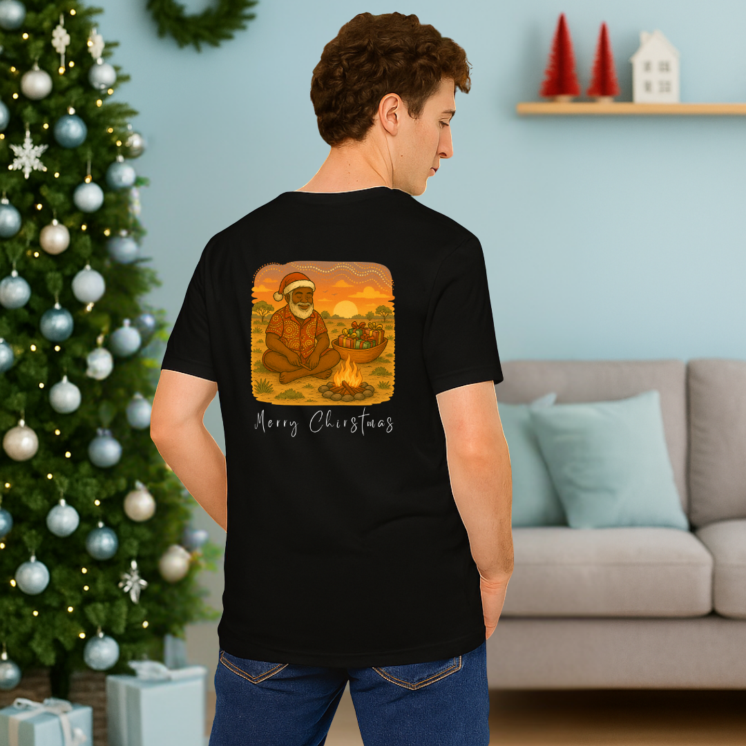 &quot;Merry Christmas&quot; Calming Santa in the Outback | Adults t-shirt