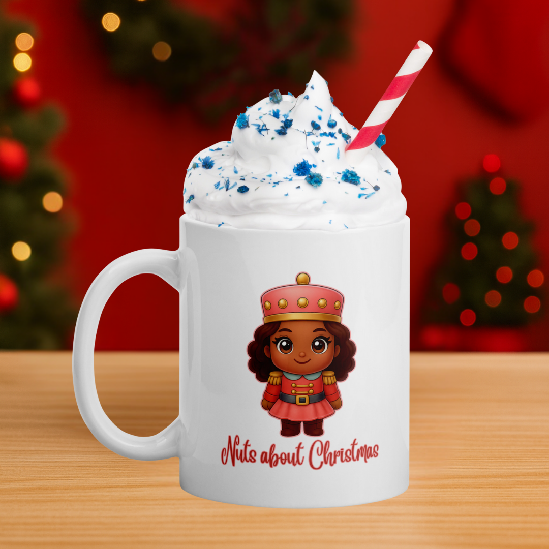 Girl Nutcracker Pink Kids White Mug