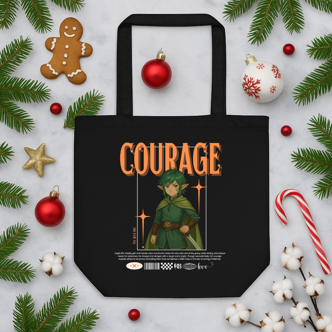 "Courage"- white | Eco Tote Bag