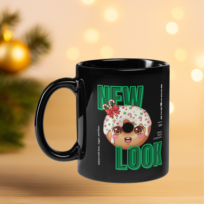 &quot;New Look...&quot;- White | Black Glossy Mug