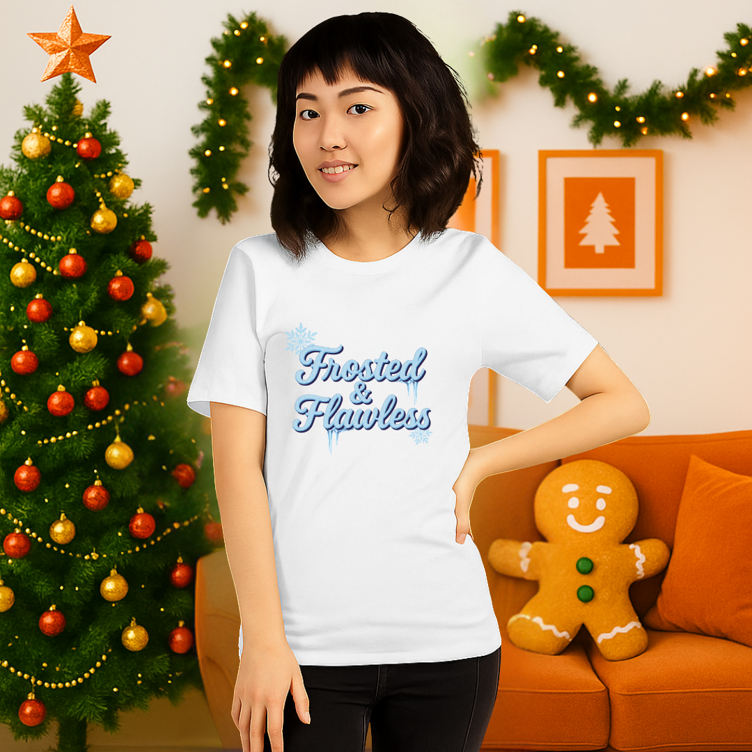 &quot;Frosted and Flawless&quot;- Black | Adults t-shirt