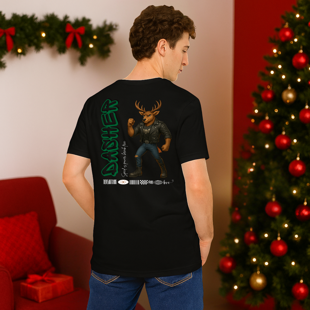&quot;Dasher&quot;- Black | Adults t-shirt