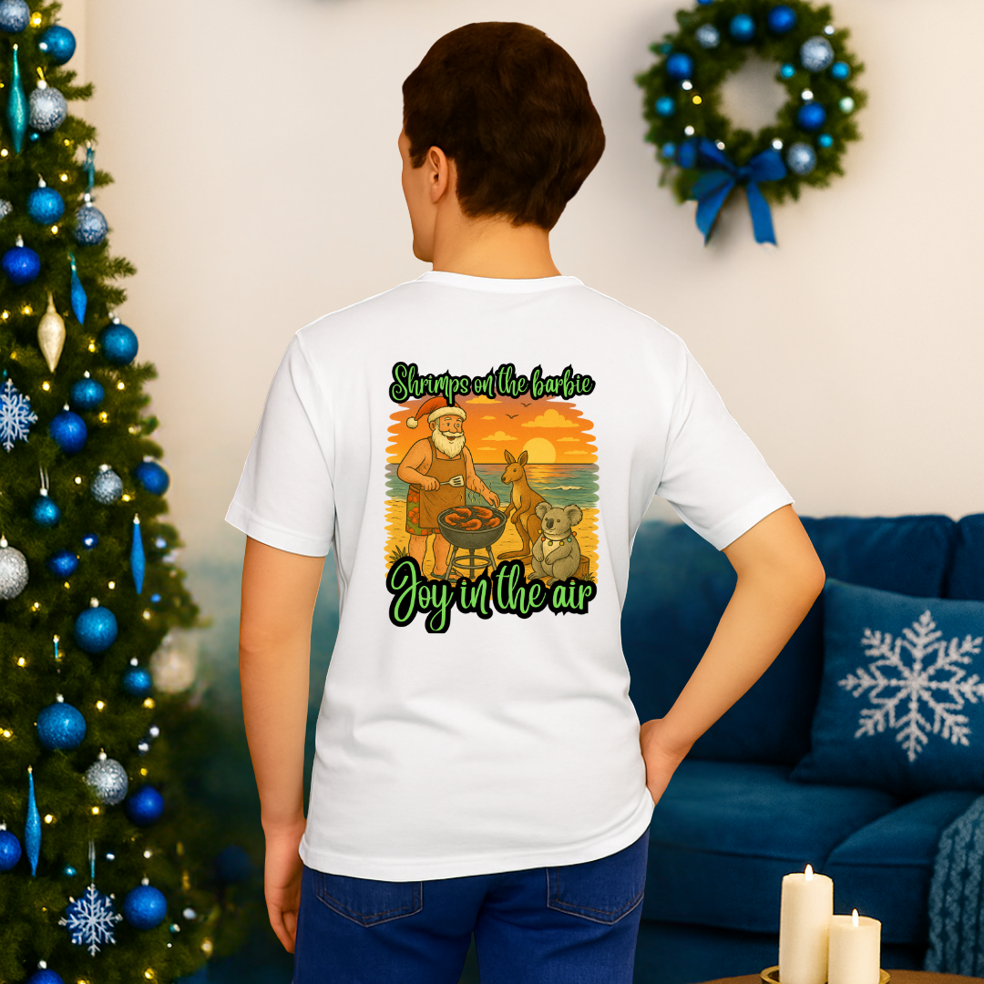 "Shrimps on the Barbie, Joy in the Air" | Adults t-shirt