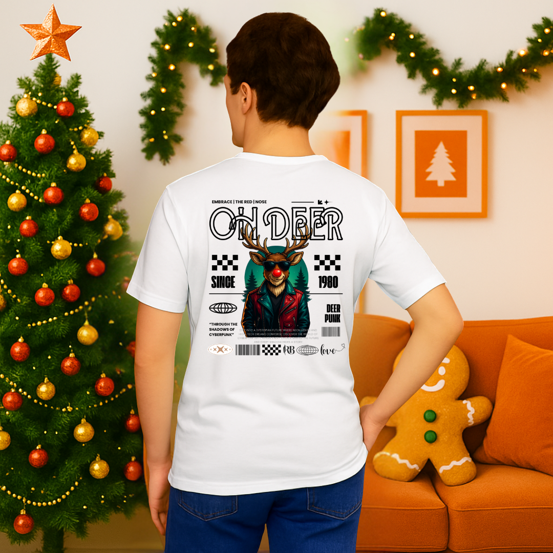 "Oh Deer"- Black | Adults t-shirt