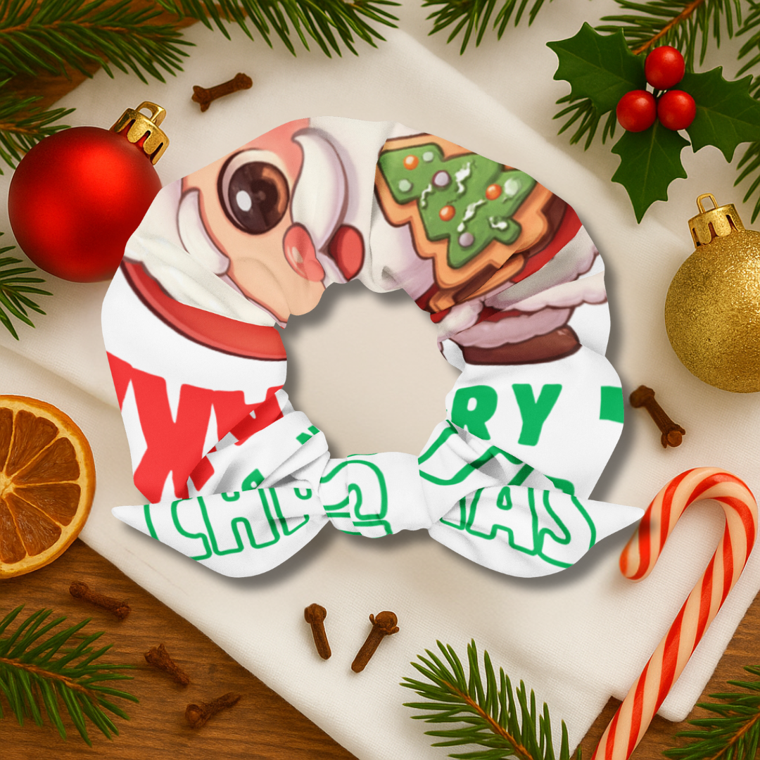 Expert in Baking: The Santa Baker- Green and Red | Scrunchie