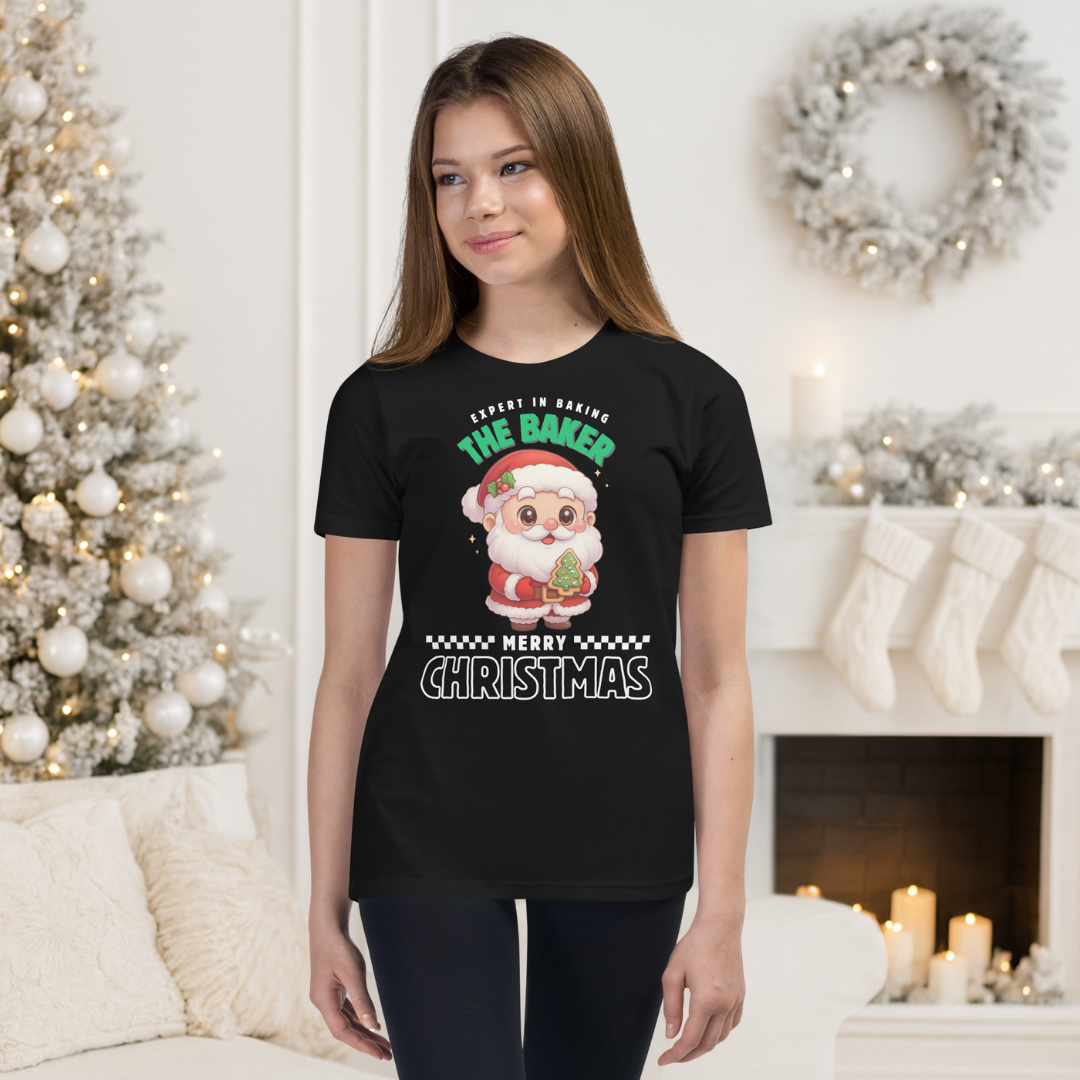 Expert in Baking: The Santa Baker II | Youth Short Sleeve T-Shirt