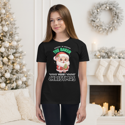 Expert in Baking: The Santa Baker II | Youth Short Sleeve T-Shirt