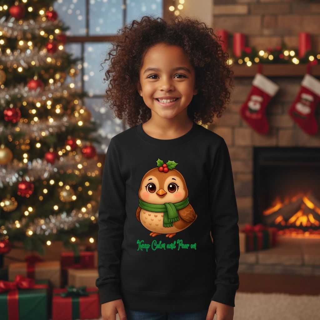 Cute Owl Scarf Kids &amp; Babies Sweatshirt