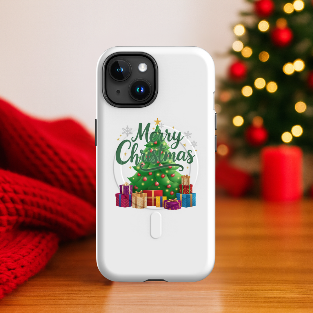 Merry Christmas Green Teen iPhone Case