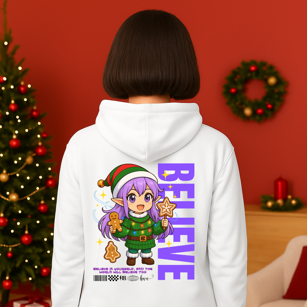 &quot;Believe&quot;- Black | Youth Hoodie | – RB Designa Co