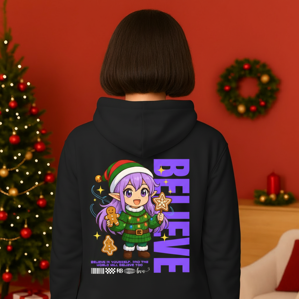 &quot;Believe&quot;- Black | Youth Hoodie