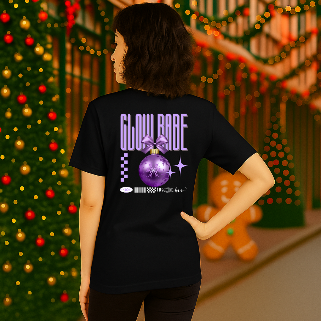 "Glow Babe"- White | Adults t-shirt