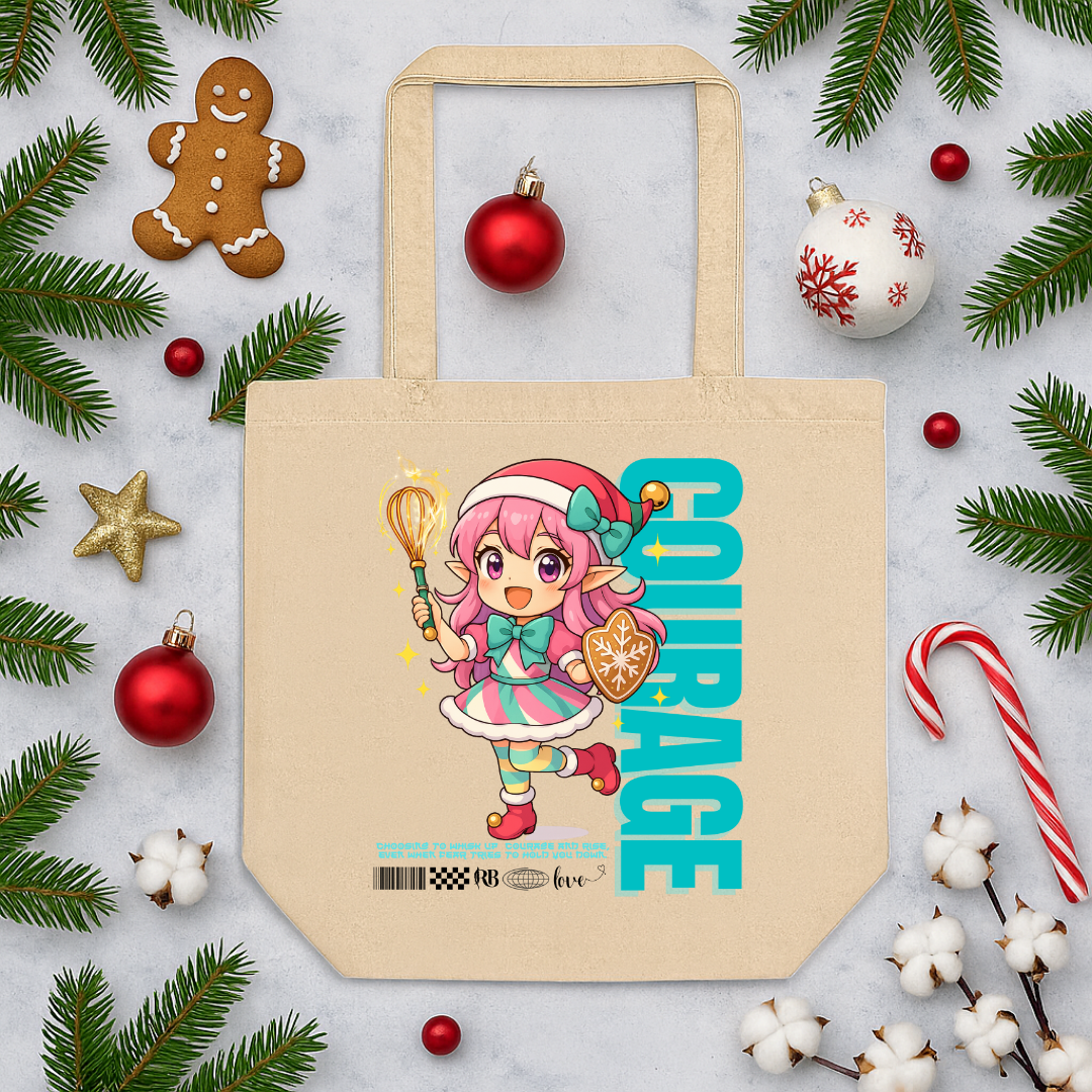 &quot;Courage&quot;- Black | Eco Tote Bag