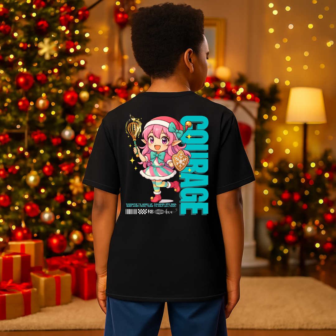 &quot;Courage&quot;- White | Youth T-Shirt