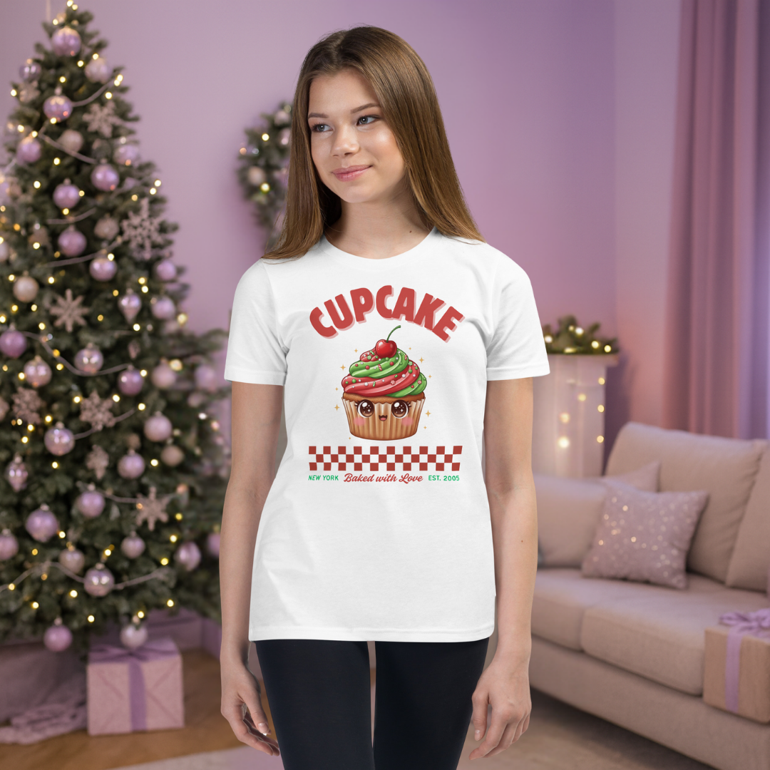 Cupcake: Baked With Love | Youth Short Sleeve T-Shirt