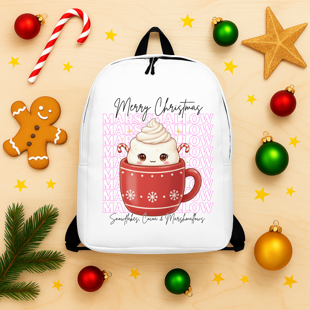 &quot;Marshmallow, Merry Christmas...&quot; | Minimalist Backpack