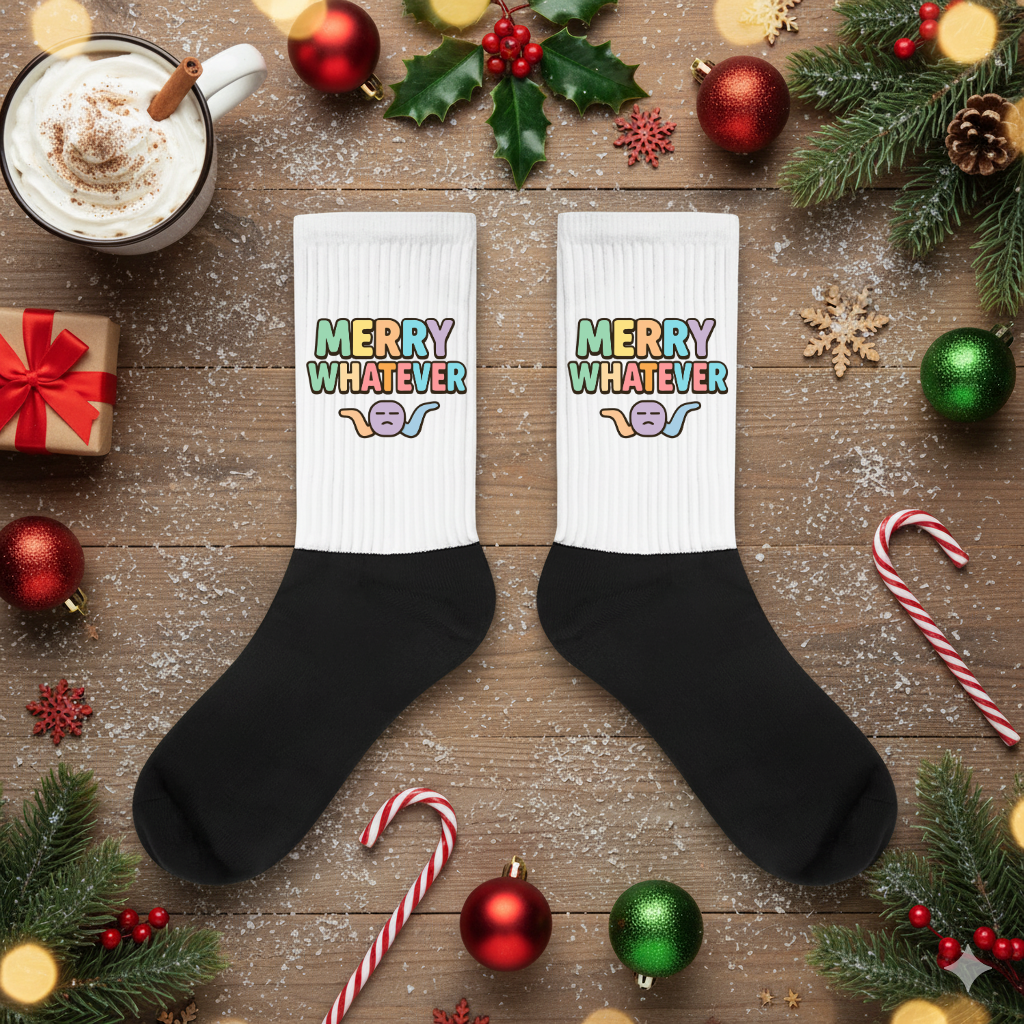 Merry Whatever Teen Socks