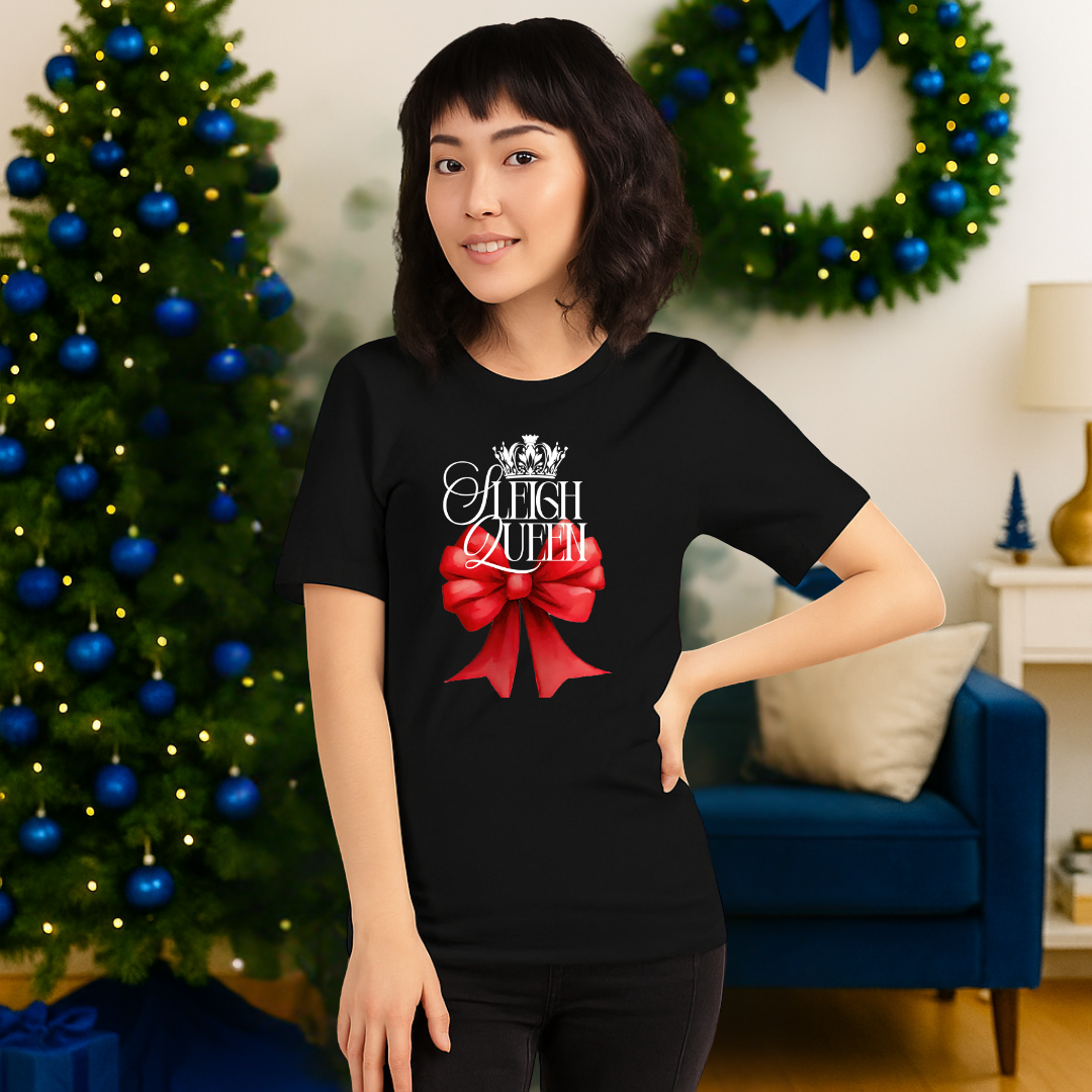 "Sleigh Queen"- White | Adults t-shirt
