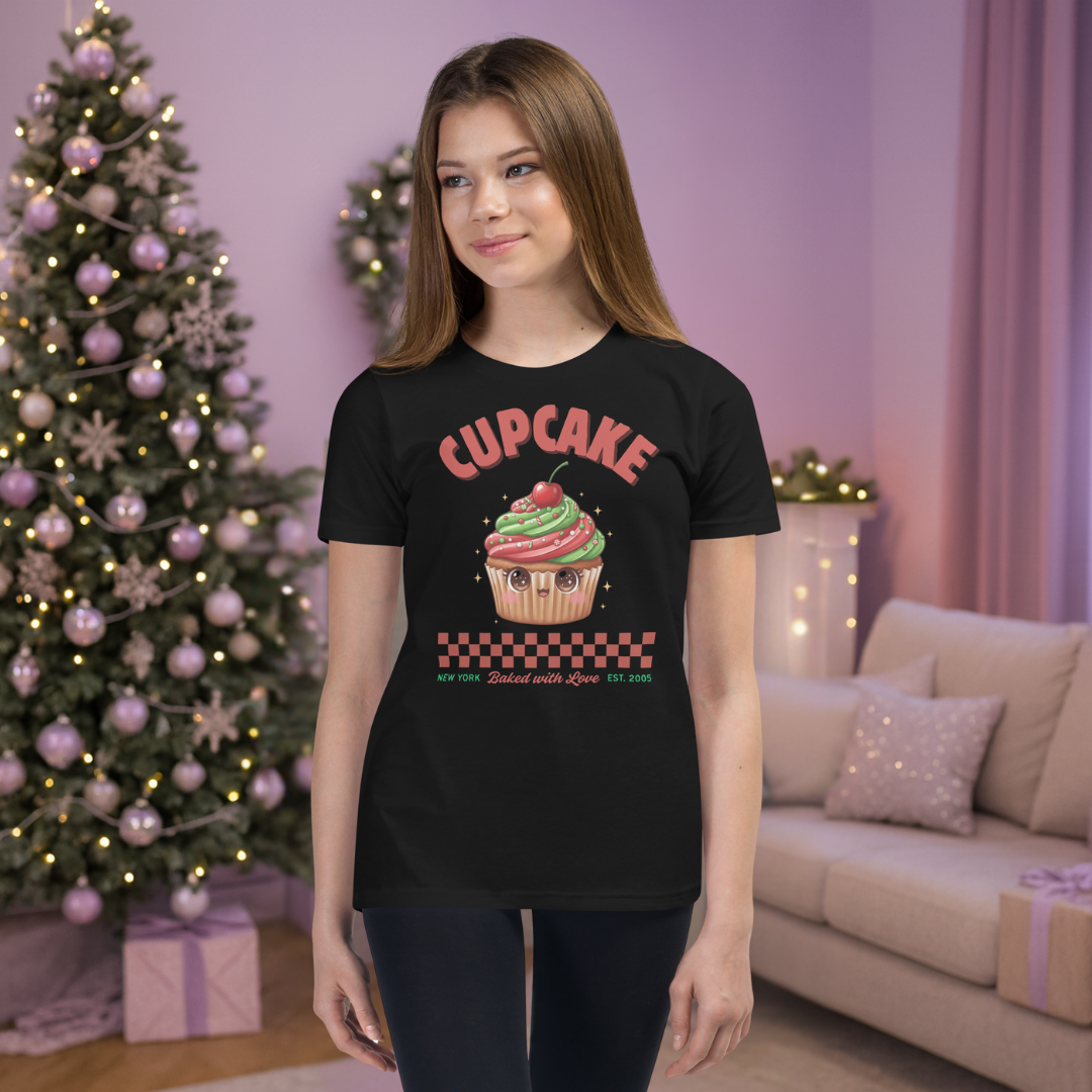 Cupcake: Baked With Love | Youth Short Sleeve T-Shirt