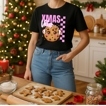 Xmas Vibes Cookie -Pink | Adults T-Shirt