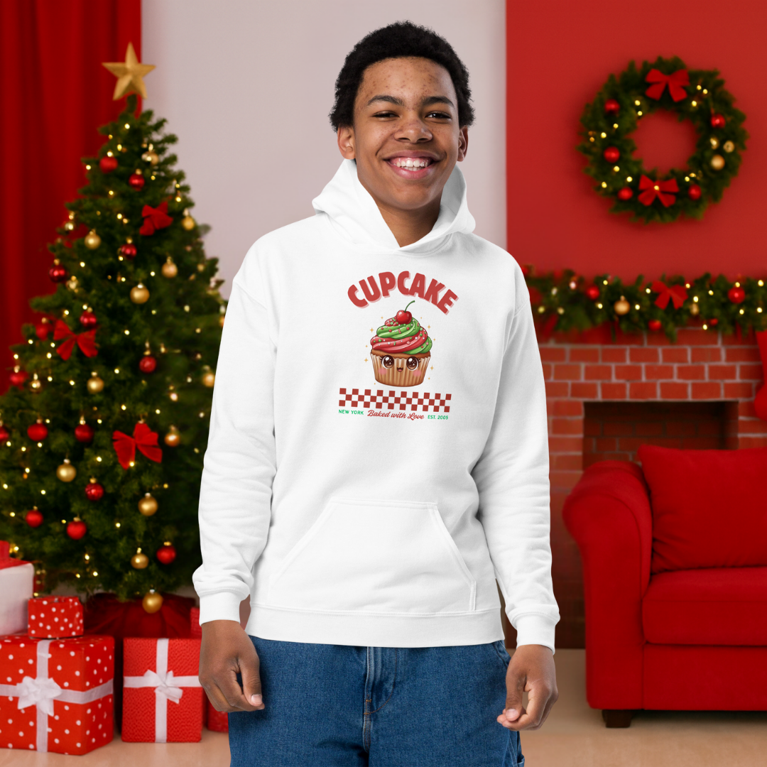 Cupcake: Baked With Love | Youth Hoodie