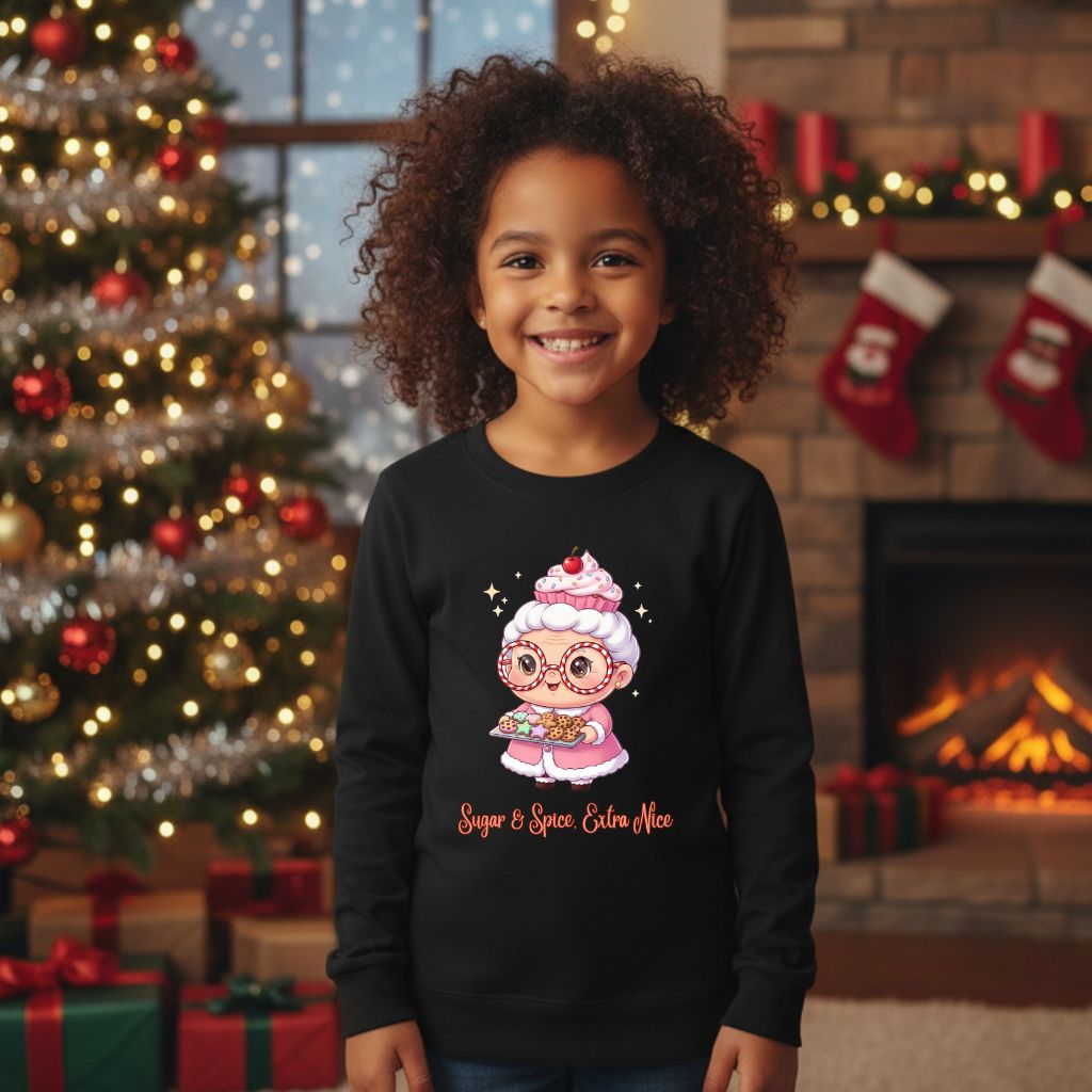 Chibi Mrs. Claus Pink Kids &amp; Babies Sweatshirt