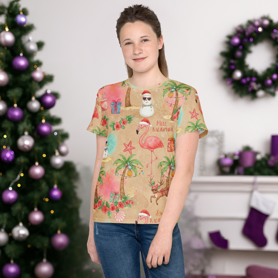 "Mele Kalikimaka" | Youth crew neck t-shirt