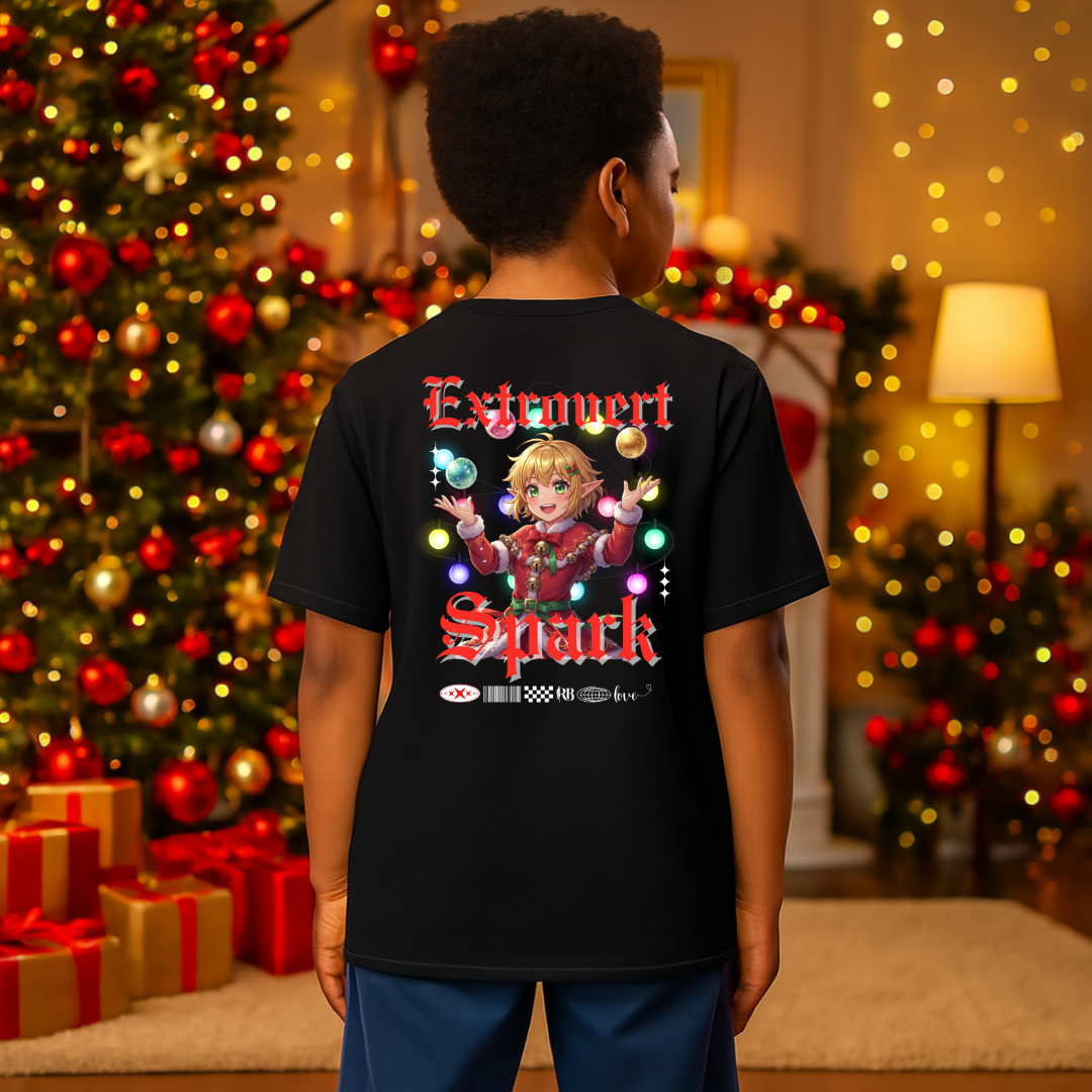 &quot;Extrovert Spark&quot;- White | Youth T-Shirt